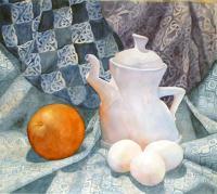 Still Life - Connies Teapot - Watercolor
